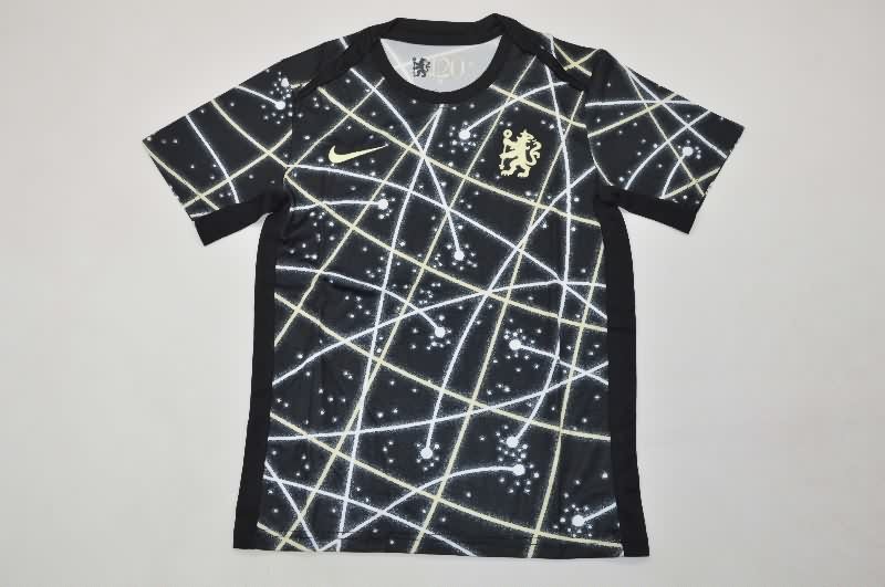 25/26 Chelsea Training Kids Soccer Jersey And Shorts 02