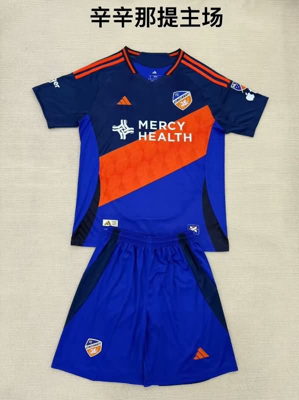 2025 Cincinnati Home Kids Soccer Jersey And Shorts