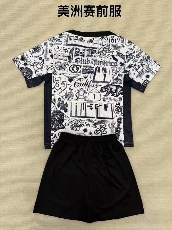 25/26 Club America Training Kids Soccer Jersey And Shorts