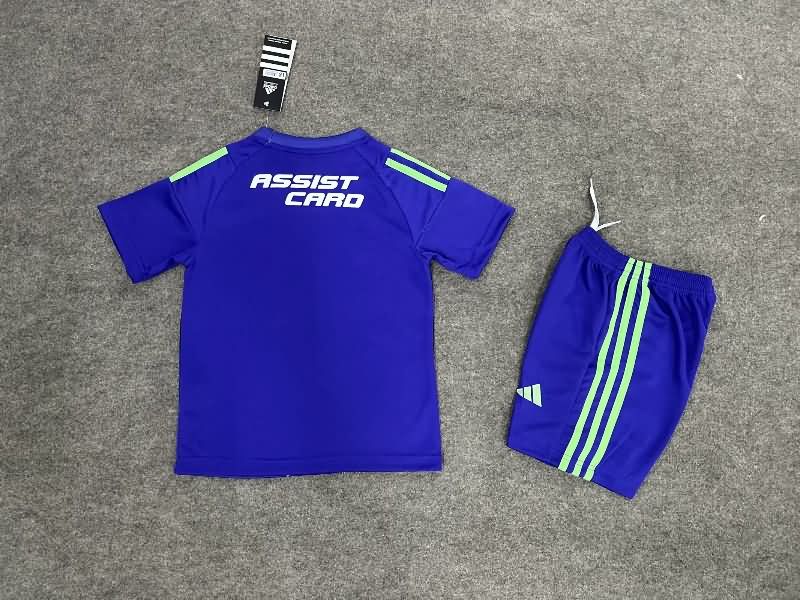 2025 Colo Colo Goalkeeper Purple Kids Soccer Jersey And Shorts
