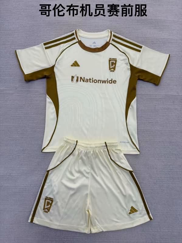 2025 Columbus Crew Training Kids Soccer Jersey And Shorts