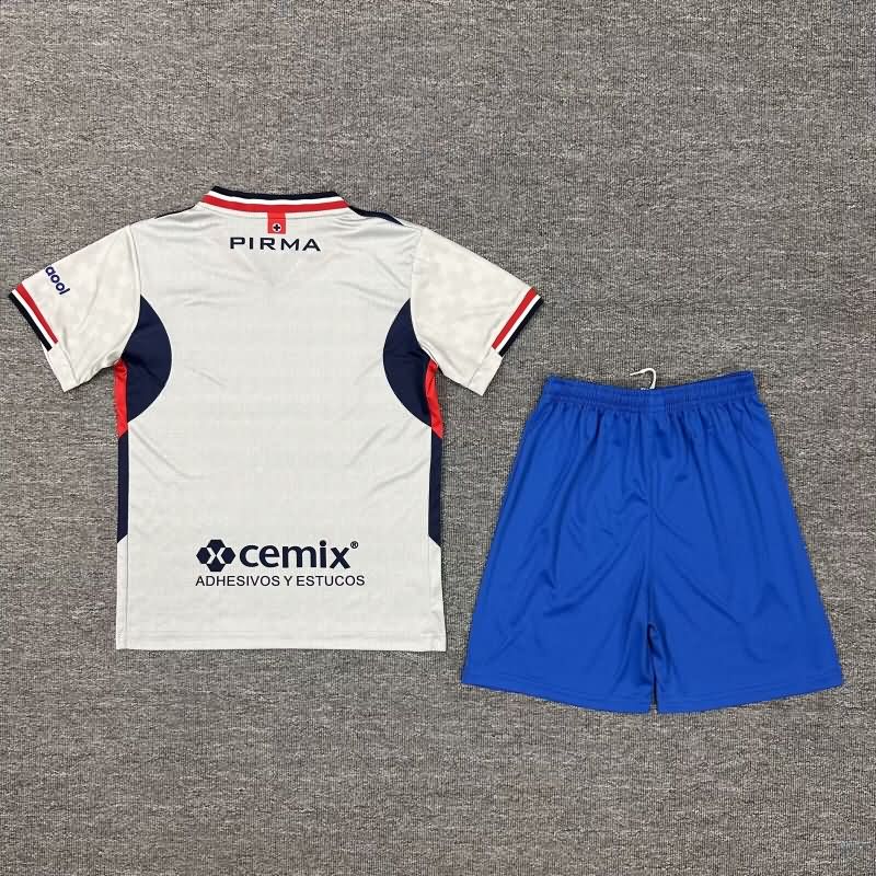 25/26 Cruz Azul Away Kids Soccer Jersey And Shorts