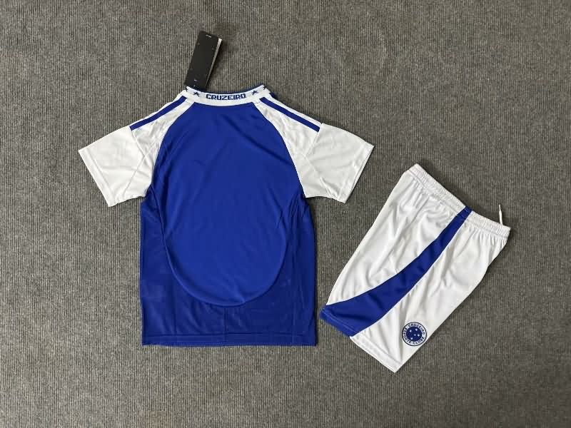 2025 Cruzeiro Home Kids Soccer Jersey And Shorts