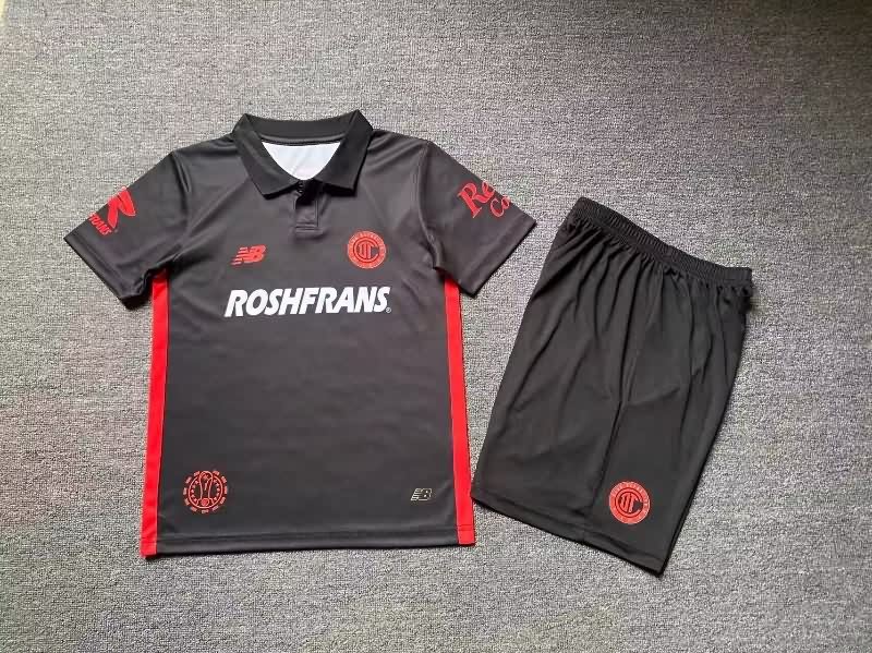 25/26 Deportivo Toluca Third Kids Soccer Jersey And Shorts