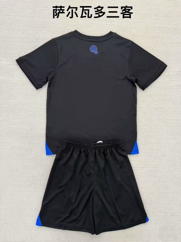 2025 El Salvador Third Kids Soccer Jersey And Shorts