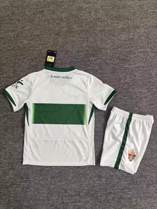 25/26 Elche Home Kids Soccer Jersey And Shorts