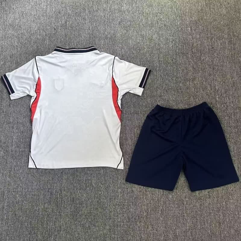 25/26 England Home Kids Soccer Jersey And Shorts