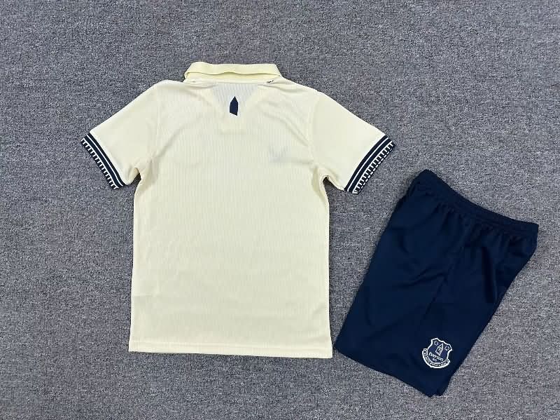 25/26 Everton Away Kids Soccer Jersey And Shorts