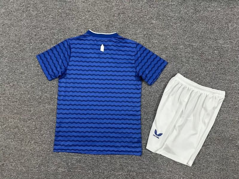 25/26 Everton Home Kids Soccer Jersey And Shorts