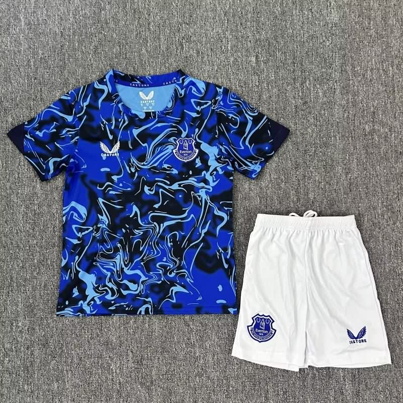 25/26 Everton Training Kids Soccer Jersey And Shorts 25/26 Everton Training Kids Soccer Jersey And Shorts
