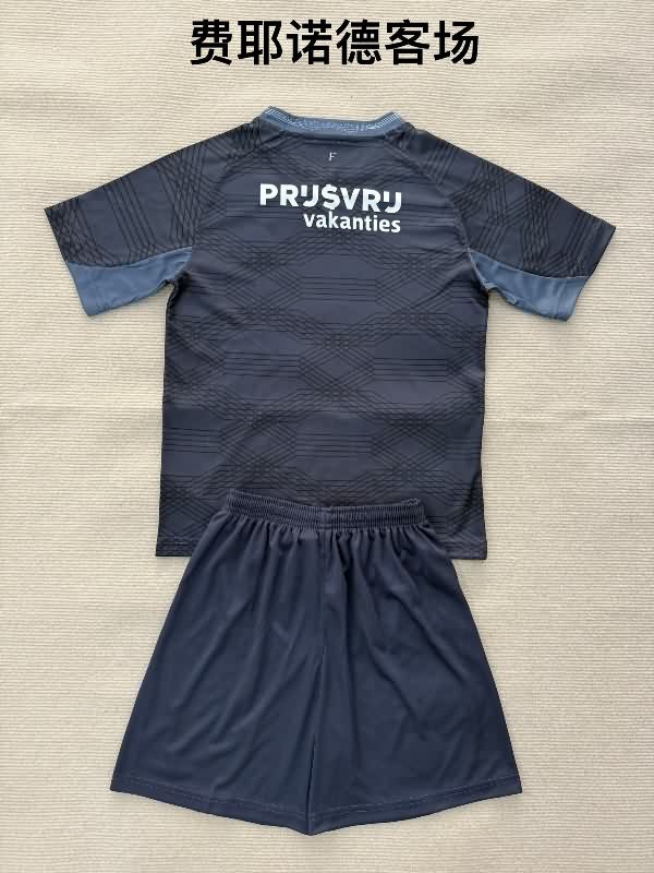 25/26 Feyenoord Away Kids Soccer Jersey And Shorts