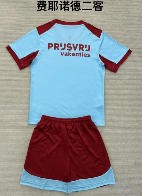 25/26 Feyenoord Third Kids Soccer Jersey And Shorts