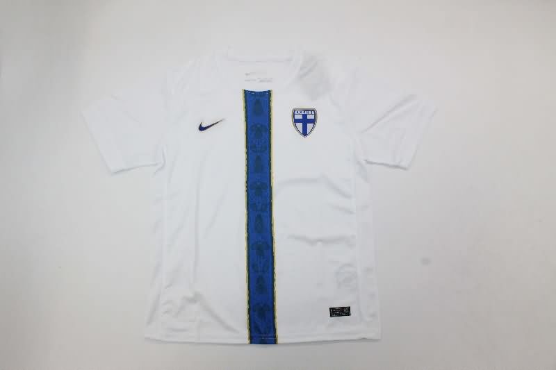 2025 Finland Away Kids Soccer Jersey And Shorts