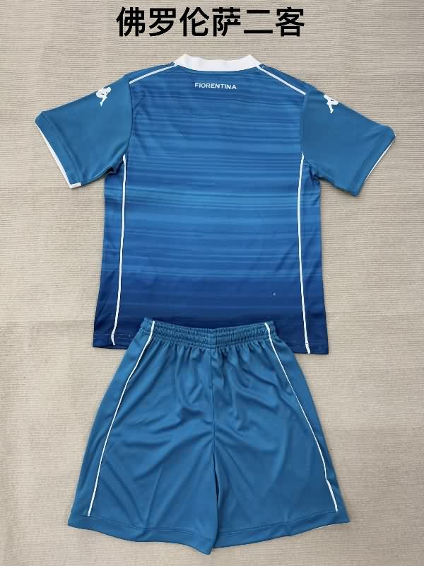 25/26 Fiorentina Third Kids Soccer Jersey And Shorts
