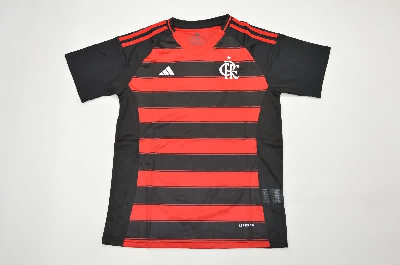 2025 Flamengo Home Kids Soccer Jersey And Shorts