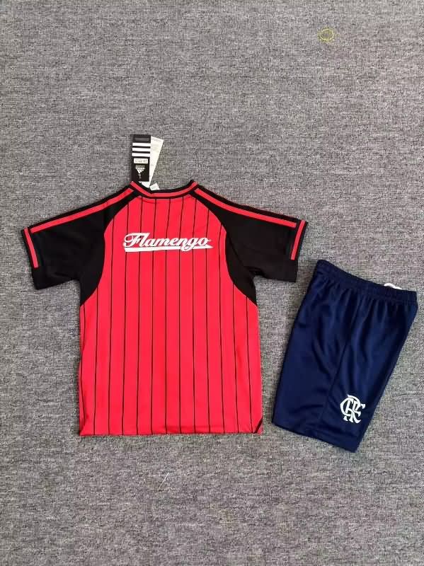 2025 Flamengo Travel Kids Soccer Jersey And Shorts