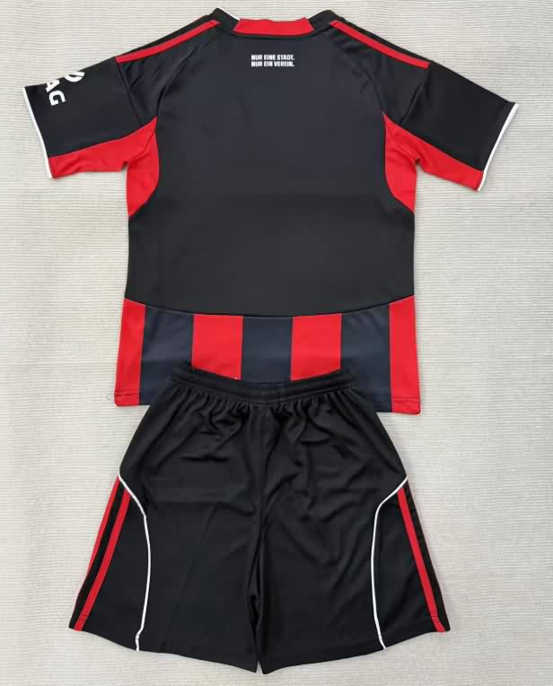 25/26 Frankfurt Home Kids Soccer Jersey And Shorts