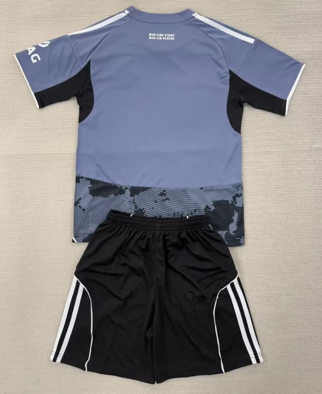 25/26 Frankfurt Third Kids Soccer Jersey And Shorts