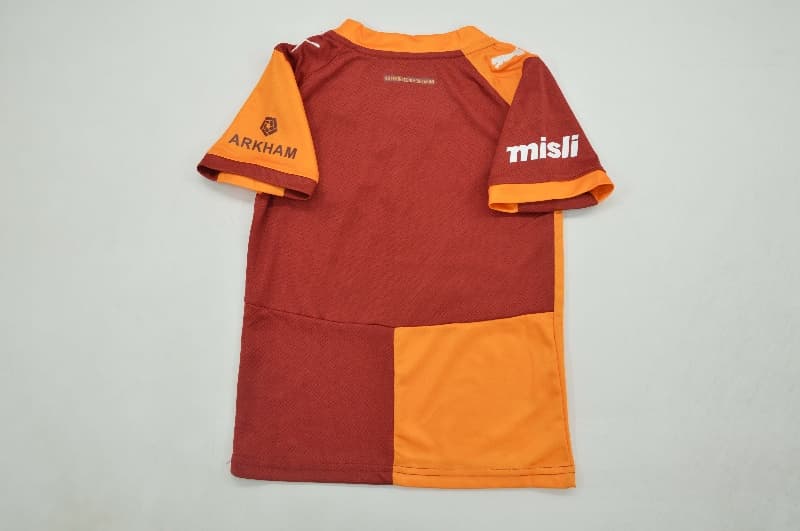25/26 Galatasaray Home Kids Soccer Jersey And Shorts