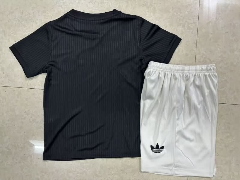 125th Germany Anniversary Black Kids Soccer Jersey And Shorts