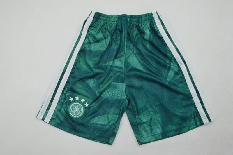 2026 Germany World Cup Goalkeeper Green Kids Soccer Jersey And Shorts