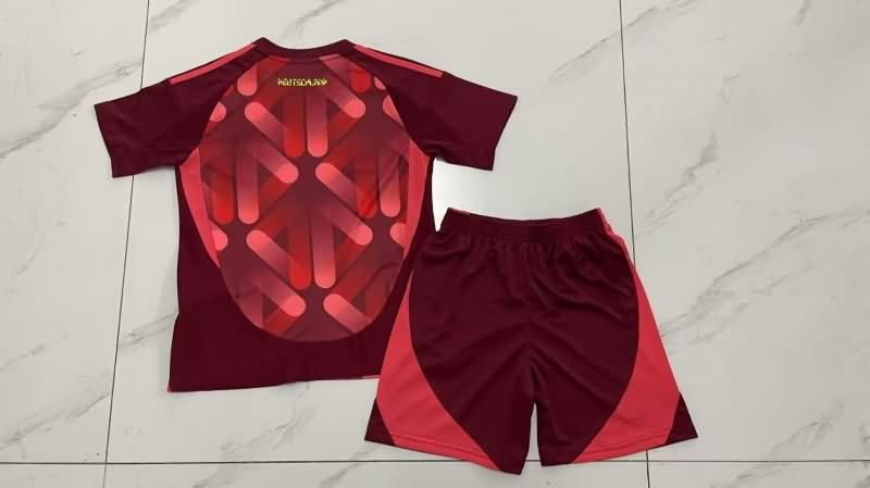 2025 Germany Female EURO Away Kids Soccer Jersey And Shorts
