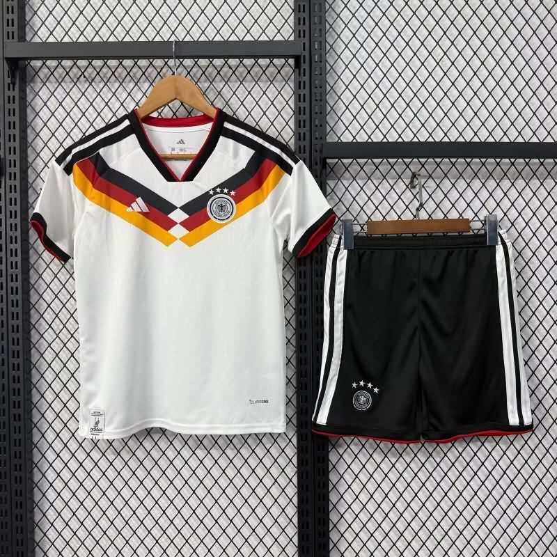 2025 Germany Home Kids Soccer Jersey And Shorts