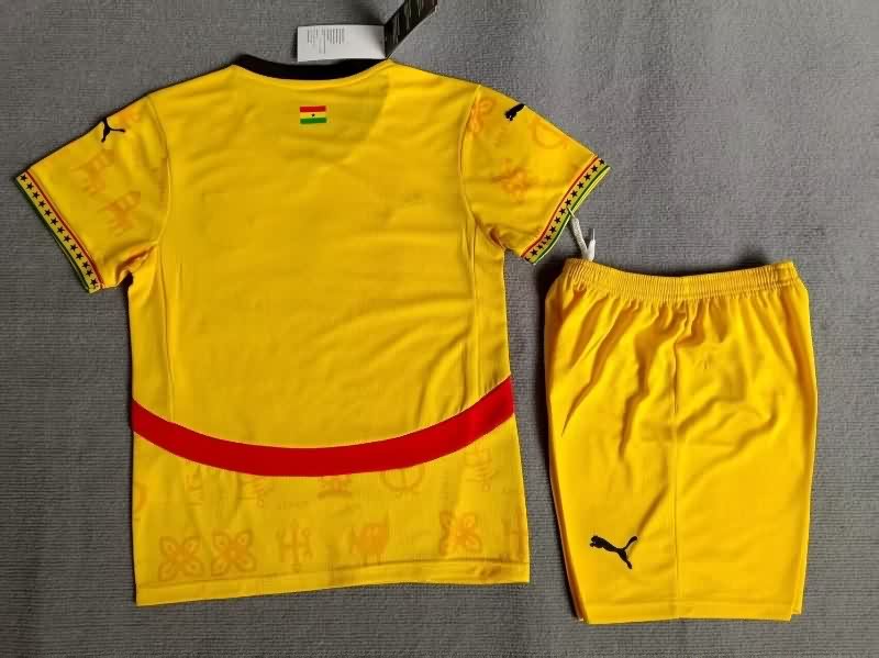 25/26 Ghana Away Kids Soccer Jersey And Shorts