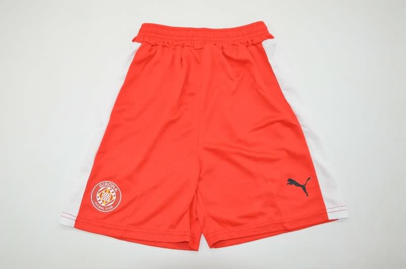 25/26 Girona Home Kids Soccer Jersey And Shorts