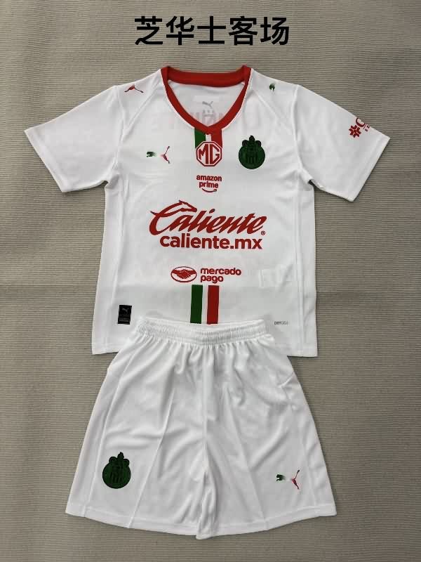 25/26 Guadalajara Away Kids Soccer Jersey And Shorts 25/26 Guadalajara Away Kids Soccer Jersey And Shorts