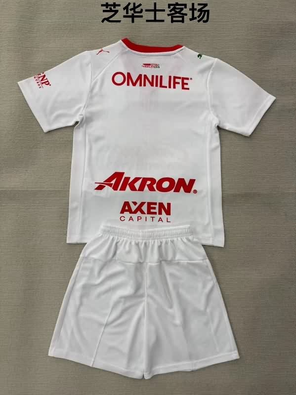 25/26 Guadalajara Away Kids Soccer Jersey And Shorts