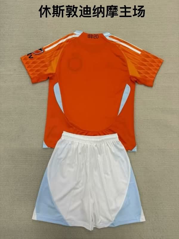 2025 Houston Dynamo Home Kids Soccer Jersey And Shorts