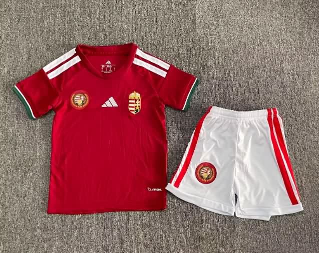 2026 Hungary Home Kids Soccer Jersey And Shorts