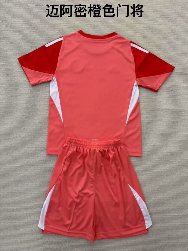 2025 Inter Miami Goalkeeper Red Kids Soccer Jersey And Shorts