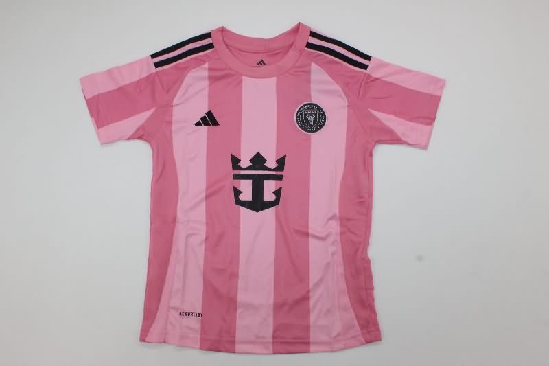 2025 Inter Miami Home Kids Soccer Jersey And Shorts