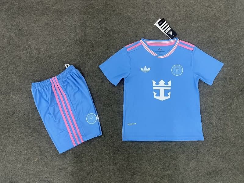 2025 Inter Miami Third Kids Soccer Jersey And Shorts