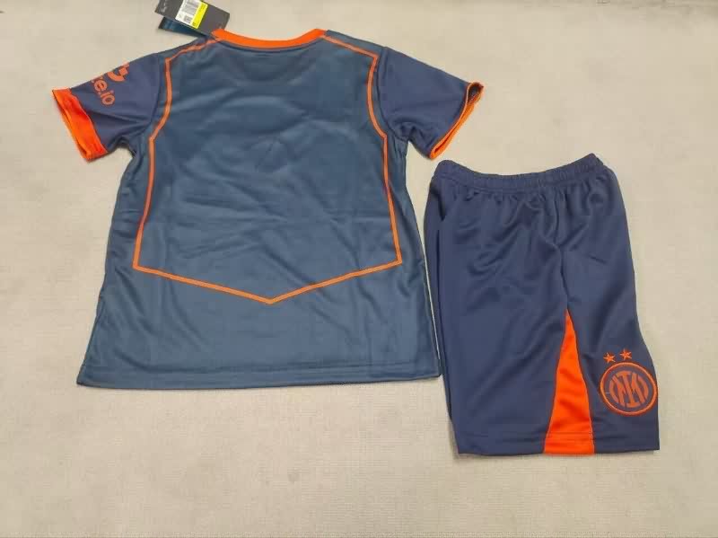 25/26 Inter Milan Third Kids Soccer Jersey And Shorts