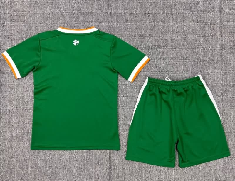 2026 Ireland Home Kids Soccer Jersey And Shorts