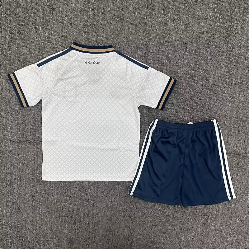 2026 Italy Away Kids Soccer Jersey And Shorts