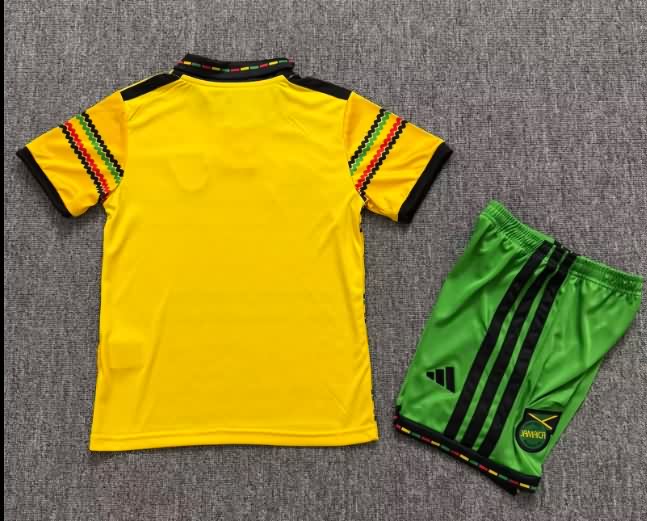 2026 Jamaica Home Kids Soccer Jersey And Shorts