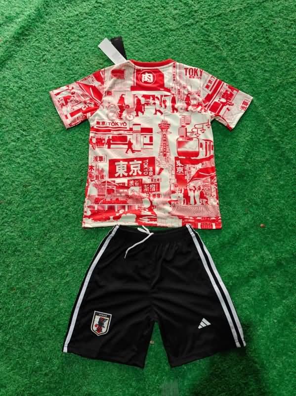 2025 Japan Special Kids Soccer Jersey And Shorts 03