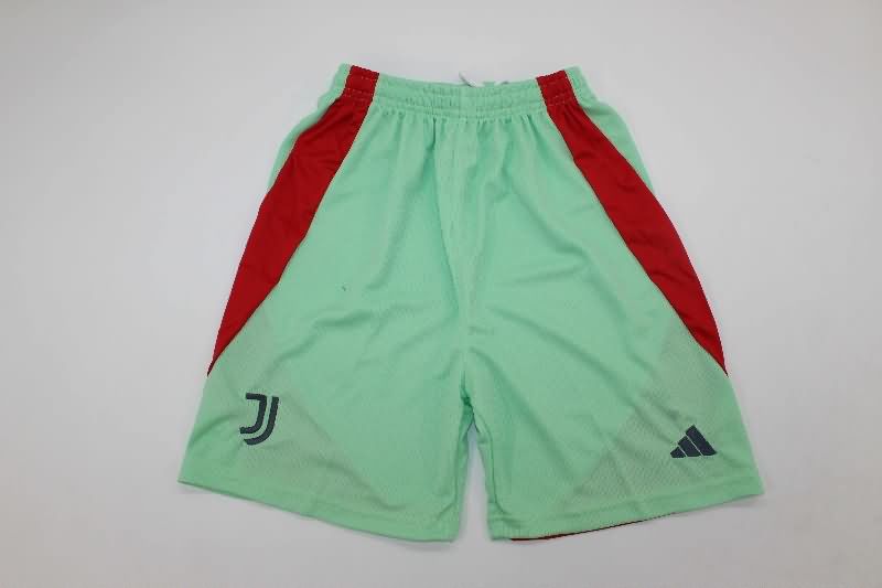 25/26 Juventus Green Kids Soccer Jersey And Shorts