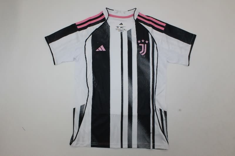 25/26 Juventus Home Kids Soccer Jersey And Shorts