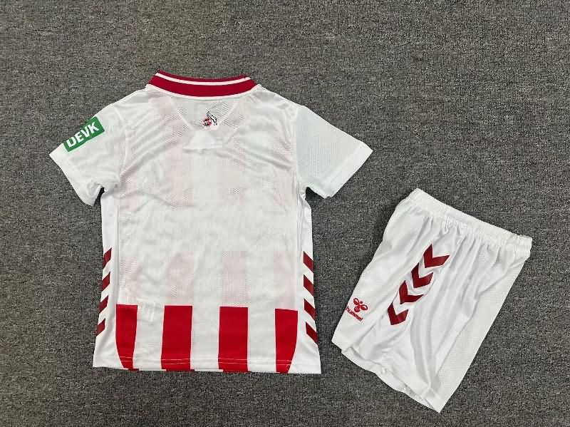 25/26 Koln Home Kids Soccer Jersey And Shorts