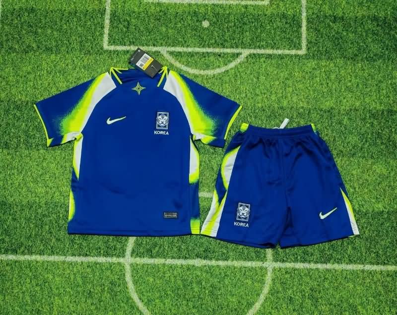 2025 Korea Away Kids Soccer Jersey And Shorts