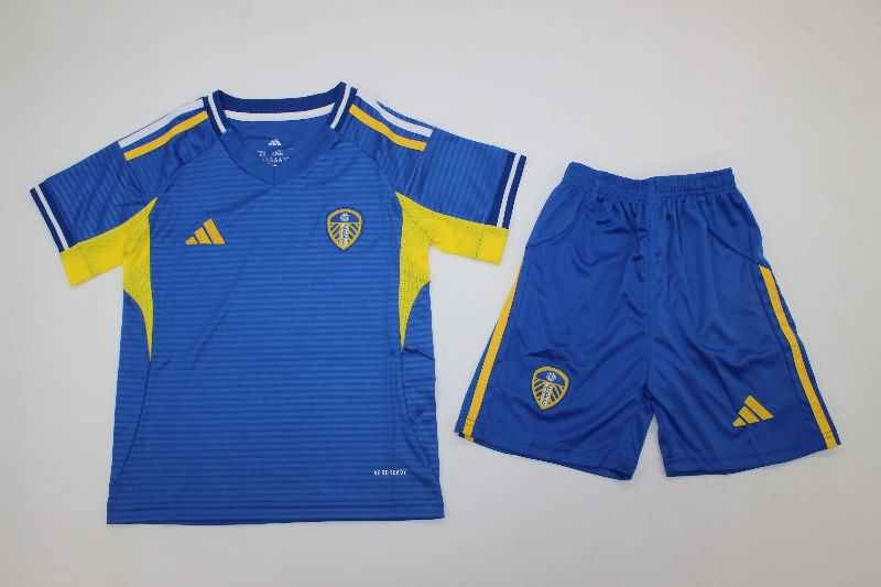 25/26 Leeds United Away Kids Soccer Jersey And Shorts
