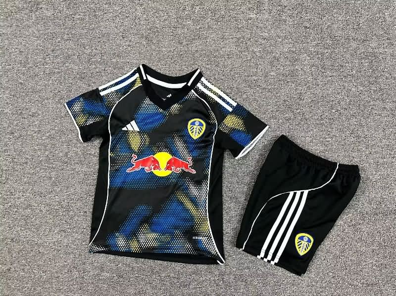 25/26 Leeds United Third Kids Soccer Jersey And Shorts