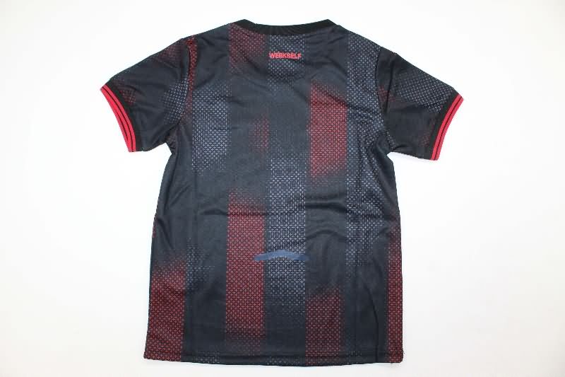 25/26 Leverkusen Home Kids Soccer Jersey And Shorts