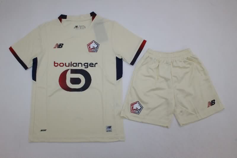 25/26 Lille Away Kids Soccer Jersey And Shorts