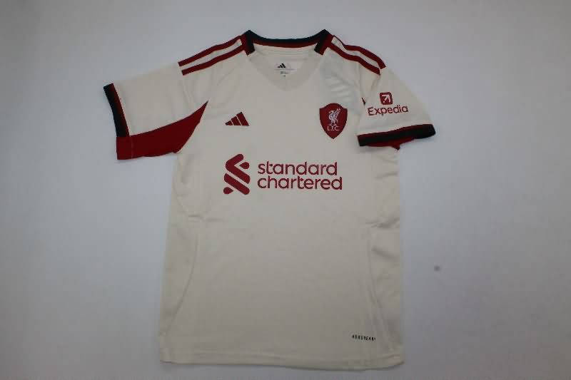 25/26 Liverpool Away Kids Soccer Jersey And Shorts